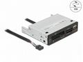 Delock 3.5” USB 2.0 čtečka karet 5 slotů + 1 x USB