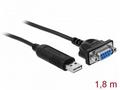 Delock - Sériový kabel - USB (M) do DB-9 (F) - 1.8