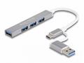 Delock - Rozbocovac - 3 x USB 2.0 + 1 x USB 3.2 Ge