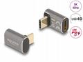 Delock - USB adaptér - USB-C (M) úhlový do USB-C (