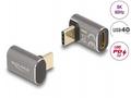 Delock - USB adaptér - USB-C (M) úhlový do USB-C (