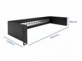 Delock - DIN rail panel - montáž do racku - cerná 