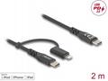 Delock - USB kabel - 24 pin USB-C (M) do Lightning