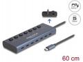 Delock - Rozbocovac - 6 x USB-C + 1 x USB-C (napáj