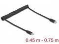 Delock Kroucený kabel USB 2.0 Type-C™ ze zástrčky 