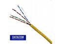 DATACOM UTP Cat5e PVC kabel 305m (lanko) žlutý