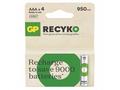 GP AAA ReCyko 950 mAh, nabíjecí (HR03), 4 ks