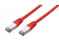 C-TECH Kabel patchcord Cat5e, FTP, červený, 2m