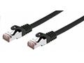 Kabel C-TECH patchcord Cat6, FTP, černý, 0,25m