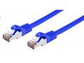 Kabel C-TECH patchcord Cat6, FTP, modrý, 0,5m