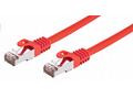 Kabel C-TECH patchcord Cat6, FTP, červený, 0,25m