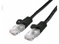 C-TECH Kabel patchcord Cat6, UTP, černý, 0,25m