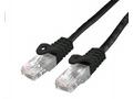 C-TECH Kabel patchcord Cat6, UTP, černý, 0,25m