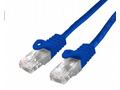 Kabel C-TECH patchcord Cat6, UTP, modrý, 0,25m