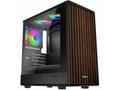 EVOLVEO Panthera, mATX, 3x ARGB 120, dřevo+sklo