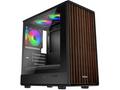 EVOLVEO Panthera, mATX, 3x ARGB 120, dřevo+sklo