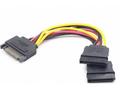 Gembird kabel - splitter napájení, SATA M na 2 x S
