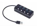 Gembird USB hub 4-port USB 3.1 (Gen 1) hub s vypín
