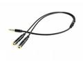 Gembird adaptér 1 x 3.5 mm 4-pin miniJack (M) na 2