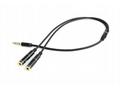 Gembird adaptér 1 x 3.5 mm 4-pin miniJack (M) na 2
