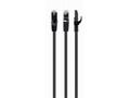 Gembird S, FTP Cat 6A propojovací kabel LSZH, čern