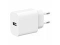 Gembird Nabíječka USB-A 2,4A, bílá