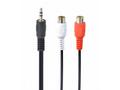 Gembird Stereo audio kabel s 3,5mm zástrčkou na 2x