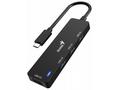Genius UH-400 USB Hub, externí, USB-C na 4× USB 3.