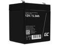 Green Cell AGM VRLA 12V 5.3Ah maintenance-free bat