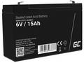 Green Cell AGM VRLA 6V 15Ah maintenance-free batte