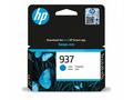 HP Ink Cartridge 937, Cyan, 800 stran