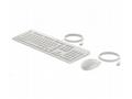 USB klávesnica a myš HP 225 - biela