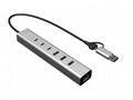 i-tec USB-C, USB-A Metal HUB 6 port (3x USB-C, 3x 