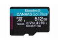 Kingston Canvas Go Plus A2, Micro SDXC, 512GB, UHS