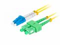 LANBERG optický patch cord SM LC, UPC-SC, APC dupl