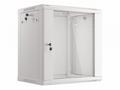 Nástěnný rack 19" 12U 600X450mm šedý flat pack