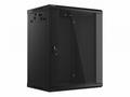 Nástěnný rack 19" 15U 600X450mm černý flat pack
