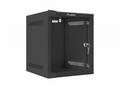 Nástěnný rack 10" 6U 280X310mm černý flat pack