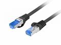 Lanberg PATCHCORD CAT.6A S, FTP LSZH CCA 0.25M BLA