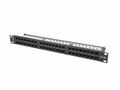 LANBERG PATCH PANEL 48 PORTŮ 1U 19" CAT.5E UTP ČER
