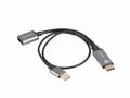 Lanberg HDMI(M)->DISPLAYPORT(F) ADAPTER 4K ON CABL