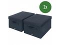 LEITZ Fabric textilní úložný box s víkem M, 2 kusy