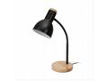 PLATINET stolní lampa MARMA E27, dřevěná základna,