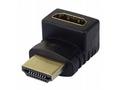 PremiumCord Adapter HDMI M, F zahnutý do pravého ú