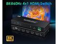 PremiumCord HDMI switch 4:1 s podporou rozlišení 8