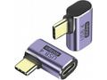 PremiumCord zahnutý 90° Adaptér USB-C Female - USB