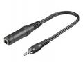 PremiumCord Redukce audio 3,5mm stereojack - 6.35m