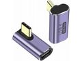 PremiumCord zahnutý 90° Adaptér USB-C Female - USB