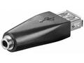 PremiumCord USB2.0 adaptér na stereo jack 3,5mm fe