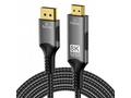 PremiumCord DP 1.4 na HDMI 2.1 kabel, 2m
